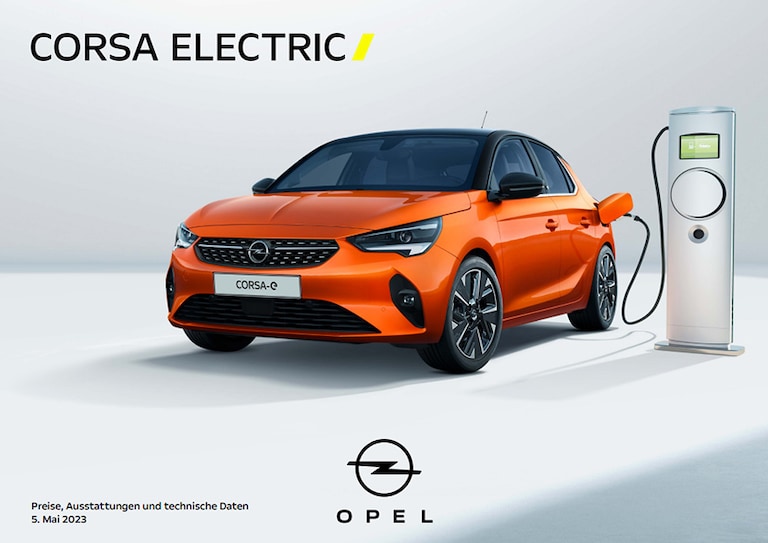 Opel Corsae Katalog & Preisliste Opel Deutschland