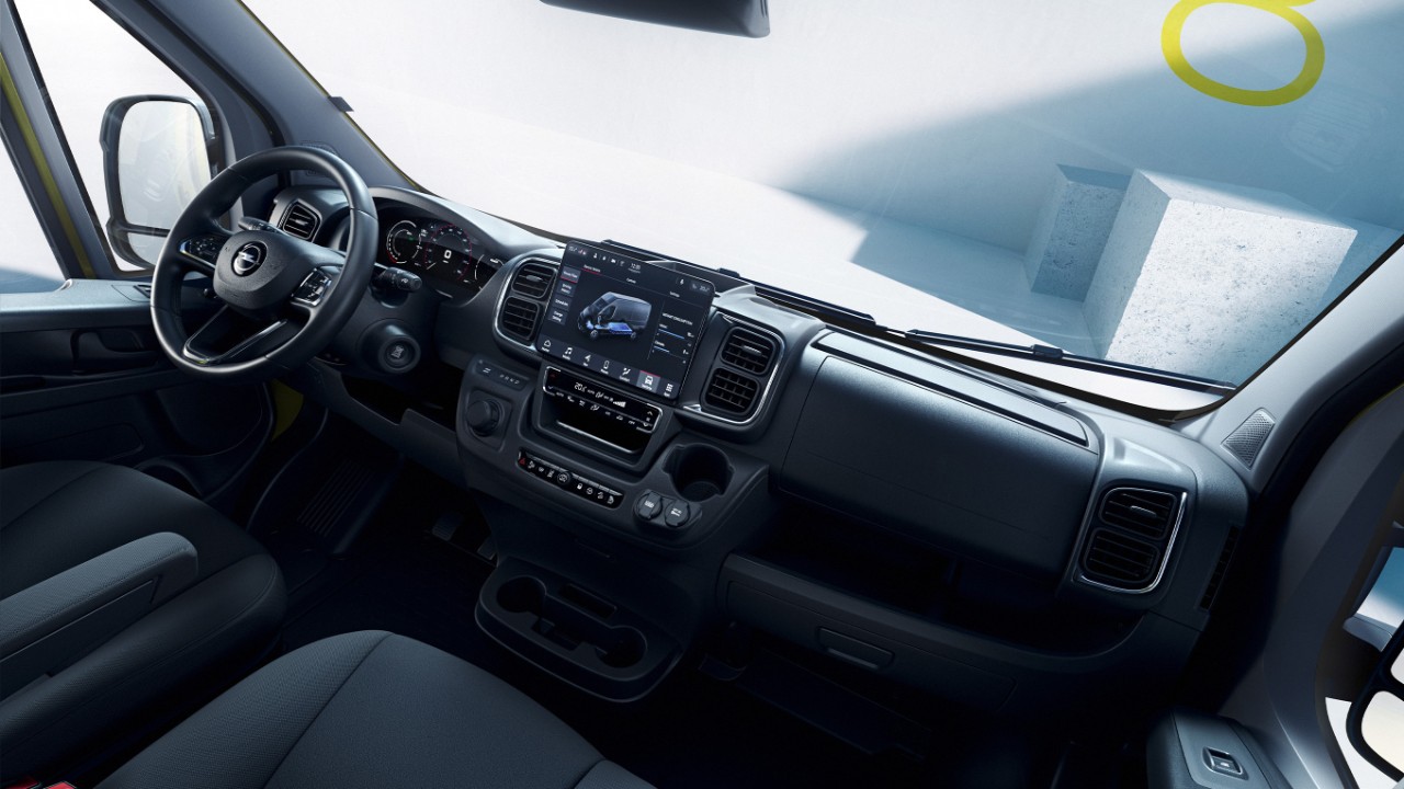 Innenansicht des Opel Movano Electric